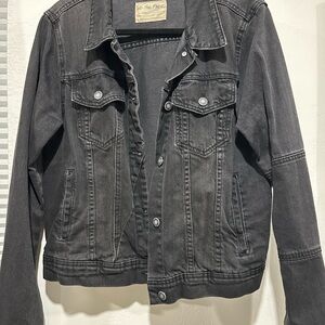 Free People Black Denim Jacket